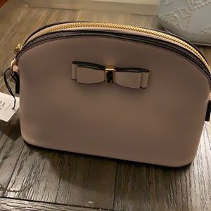 Beautiful Pink Vegan Leather Crossbody Bag